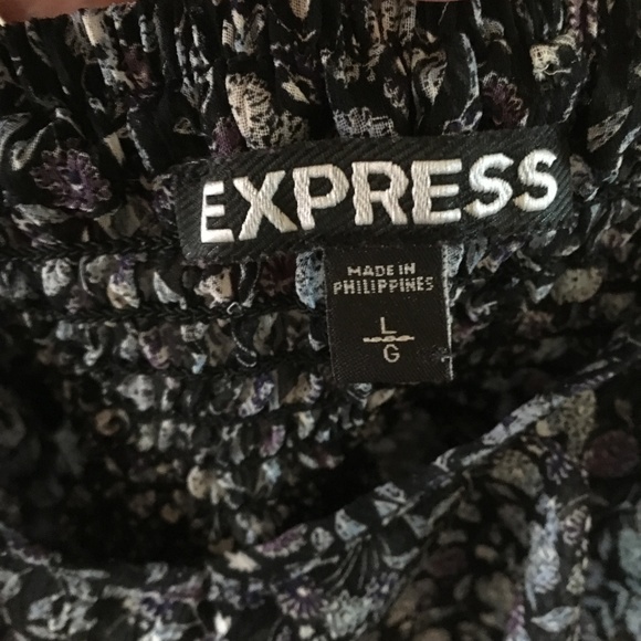 Large Express Floral  Spaghetti Strap Top - Picture 3 of 4